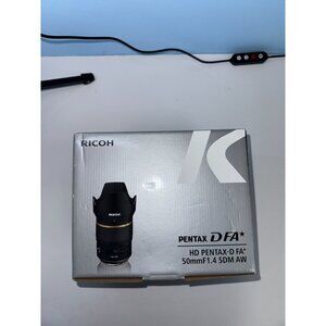 HD Pentax-D FA 50mm F1.4 SDM AW Lens With Case & Warranty - Ricoh